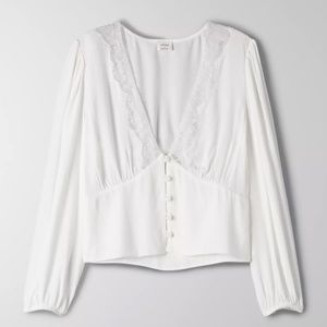 Aritzia Wilfred Romance Me Blouse